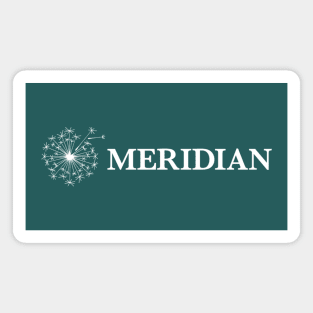Meridian DBT Horizontal White Logo Magnet